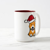 Corgihundewelpe Zweifarbige Tasse (VorderseiteRechts)