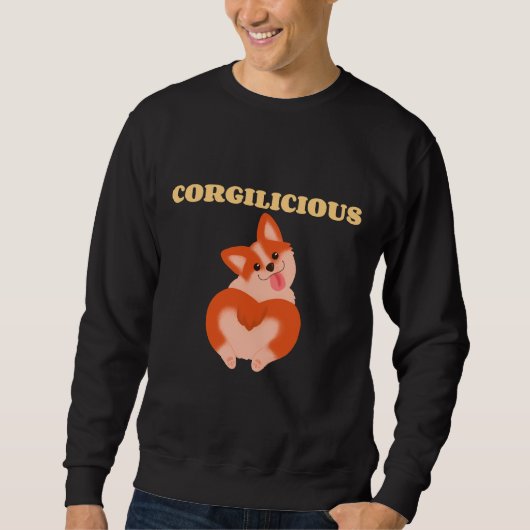 Corgilicious Niedlich Corgi für Hund 210 Sweatshirt (Vorderseite)