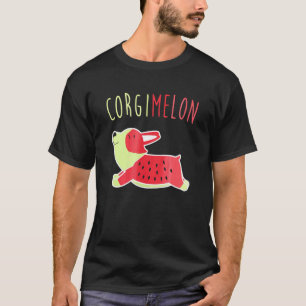 Corgimelon Corgi Hund Plus Wassermelone Sommer Nie T-Shirt