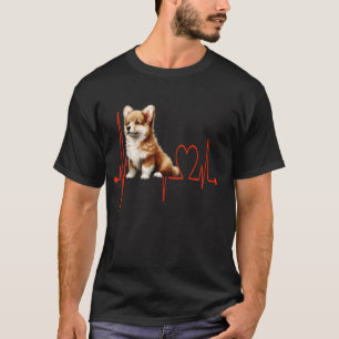 Corgipoo ( Corgi + Poodle) Hund Herzschlag Hund Hu T-Shirt