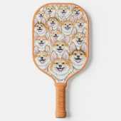 Corgis auf einem Pickleball Paddle (Vorderseite)