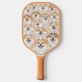 Corgis auf einem Pickleball Paddle (Rückseite)