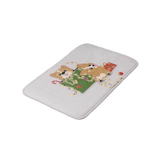 Corgis Badematte (Schrägansicht)