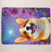 Corgis Blumenwelt Sherpadecke (Vorderseite (Horizontal))