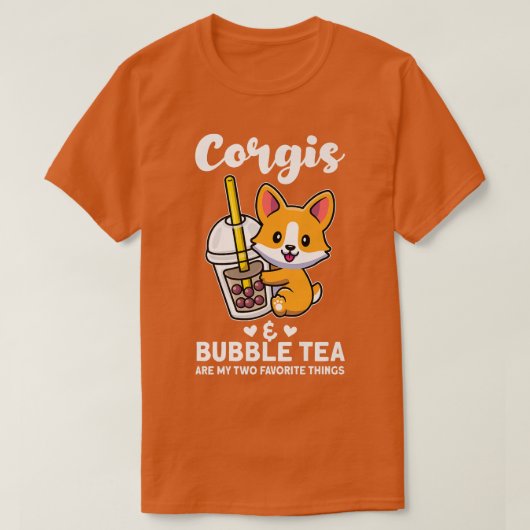 Corgis & Bubble Tee Corgi Premium (Design vorne)