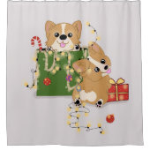 Corgis Duschvorhang (Vorderseite)