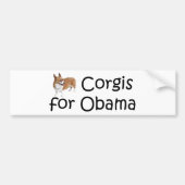 Corgis für Obama Autoaufkleber (Vorne)
