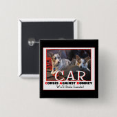 Corgis gegen Romney Button (Vorne & Hinten)