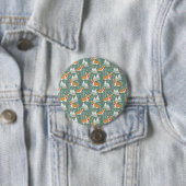 Corgis im Gebirgswaldmuster Button (Beispiel)