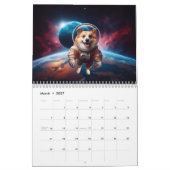 Corgis im Weltraum-Kalender Kalender (Mär 2027)