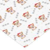 Corgis in Weihnachtsmannmützen Weihnachtsmuster Kurzer Tischläufer (Ecke)