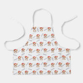 Corgis in Weihnachtsmannmützen Weihnachtsmuster Schürze (Vorderseite)