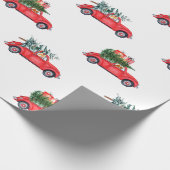 Corgis kommt Zuhause für Weihnachten - Muster 1 Geschenkpapier (Ecke)