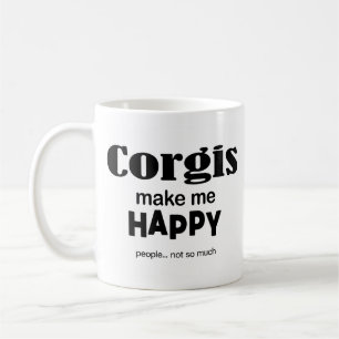 Corgis macht mich glücklich kaffeetasse