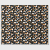 Corgis Niedlich Corgi Muster Geschenkpapier (Flach)