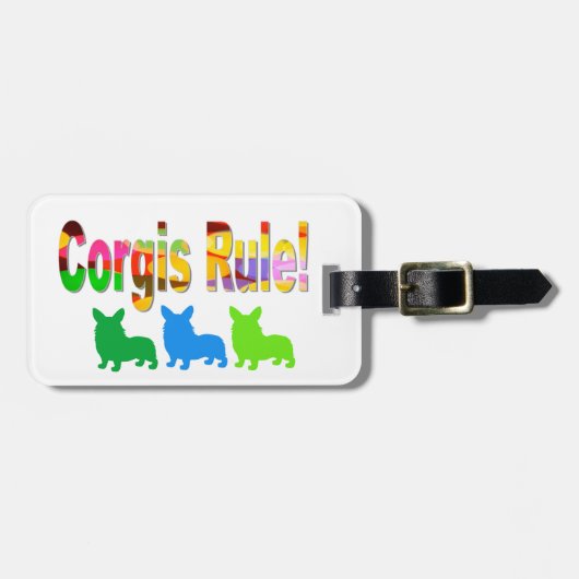 Corgis-Regel Gepäckanhänger (Vorderseite horizontal)