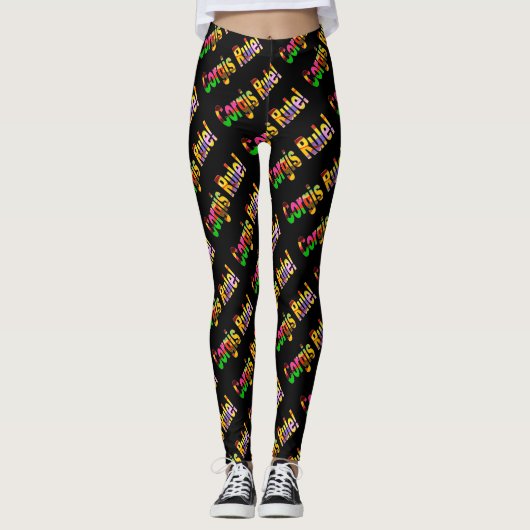 Corgis-Regel Leggings (Vorderseite)