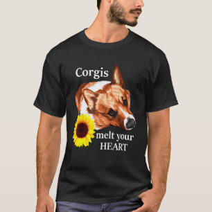 Corgis Schmelzen Ihr Herz Welsh Corgi Hund T-Shirt