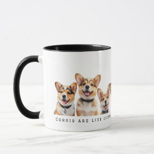 'Corgis sind wie Chips, man kann nicht nur einen h Tasse