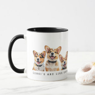 'Corgis sind wie Chips, man kann nicht nur einen h Tasse