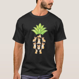 Corgis Sommer Tropisches Obst Corgi Ananas Premi T-Shirt