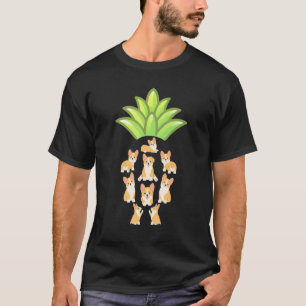 Corgis Sommer Tropisches Obst Corgi Ananas T-Shirt