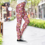 Corgis und Cupcakes Welsh Corgi Party Hat Leggings<br><div class="desc">Ein niedliches Muster mit Corgis und Cupcakes</div>