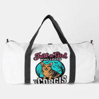 Corgis und Halloween-Mädchen Vintage-Stickerei-Shi