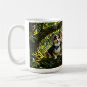 Corgis und Vogel Kaffeetasse (Links)