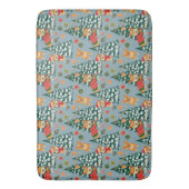 Corgis zieren den Weihnachtsbaum im Wald Badematte (Vorderseite Vertikal)