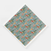 Corgis zieren den Weihnachtsbaum im Wald Serviette (Ecke)
