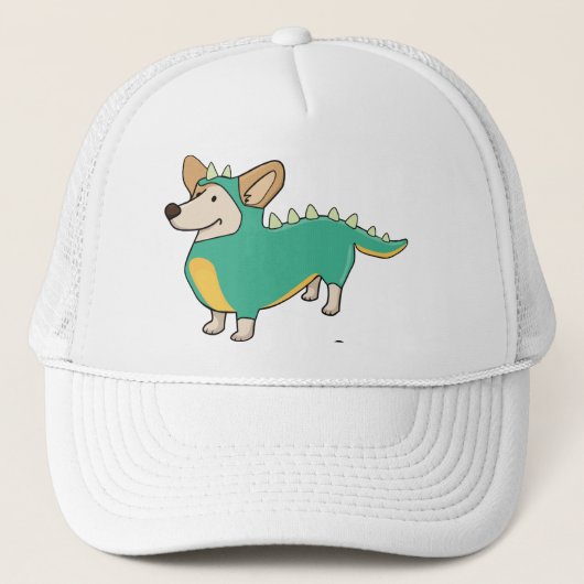 Corgisaurus Truckerkappe (Vorderseite)