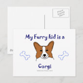 Corgitan Postkarte (Vorne/Hinten)