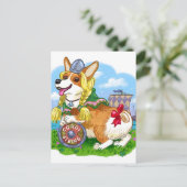 CorgiViking Postkarte (Stehend Vorderseite)