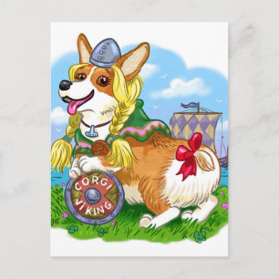 CorgiViking Postkarte