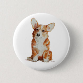 Corgiwaliser-Welpenknopf Button
