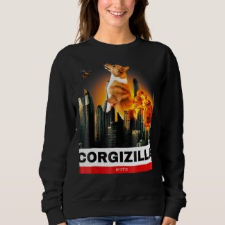Corgizilla Corgi für Hund zu Halloween Sweatshirt