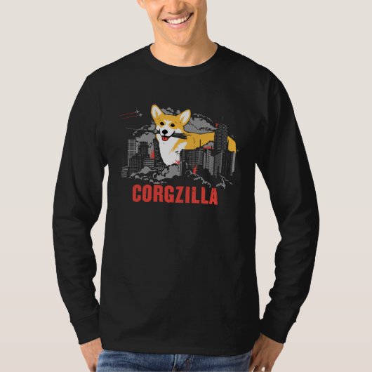 Corgzilla  Dog Corgi T-Shirt (Vorderseite)