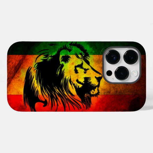 Cori rasta reggae Graffiti-Flagge Löwe Case-Mate iPhone Hülle (Rückseite (Horizontal))