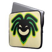 Cori Reith Rasta Reggae-Friedensgesicht Laptopschutzhülle (Vorderseite Links)