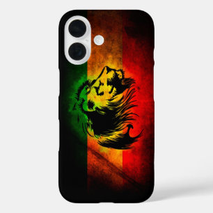Cori Reith Rasta reggae music rasta Flagge Löwe iPhone 16 Hülle