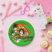Cori Reith Rasta Reggae rasta Pappteller (Party)
