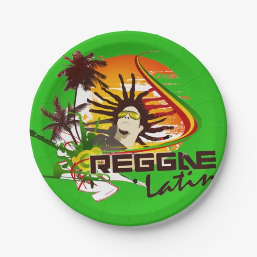 Cori Reith Rasta Reggae rasta Pappteller (Vorderseite)
