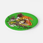 Cori Reith Rasta Reggae rasta Pappteller (Schrägansicht)