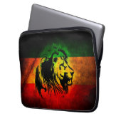 Cori Reith Rasta Reggaelöwe Laptopschutzhülle (Vorderseite Links)