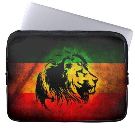 Cori Reith Rasta Reggaelöwe Laptopschutzhülle (Vorderseite)