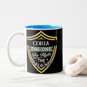 Coria Der Eine Der Mythos Die Legende Zweifarbige Tasse