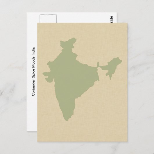 Coriander Blue Spice Moods Indien Postkarte (Vorne/Hinten)