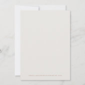 CORIANDER Bohemisch Burnt Orange Save the Date Einladung (Rückseite)