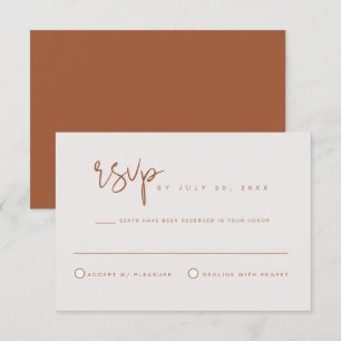 CORIANDER - Bohemisch Earth Tone Burnt Orange UAWG Einladung
